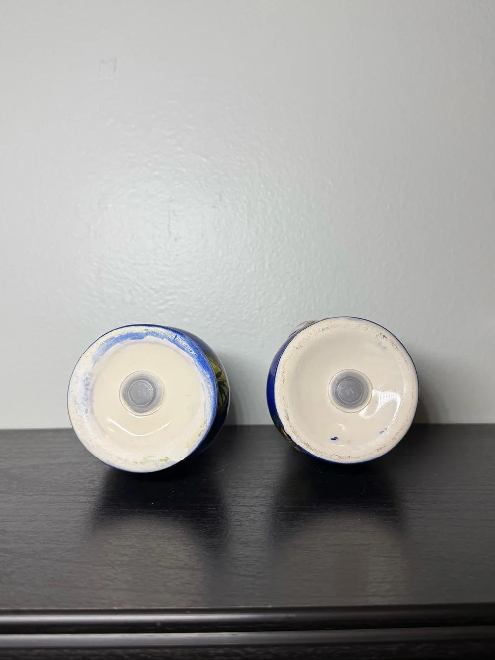Vintage 1990s Holland Cow Salt And Pepper Hand Painted Shakers